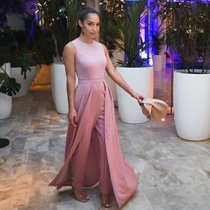 Pink wide legged jumpsuit